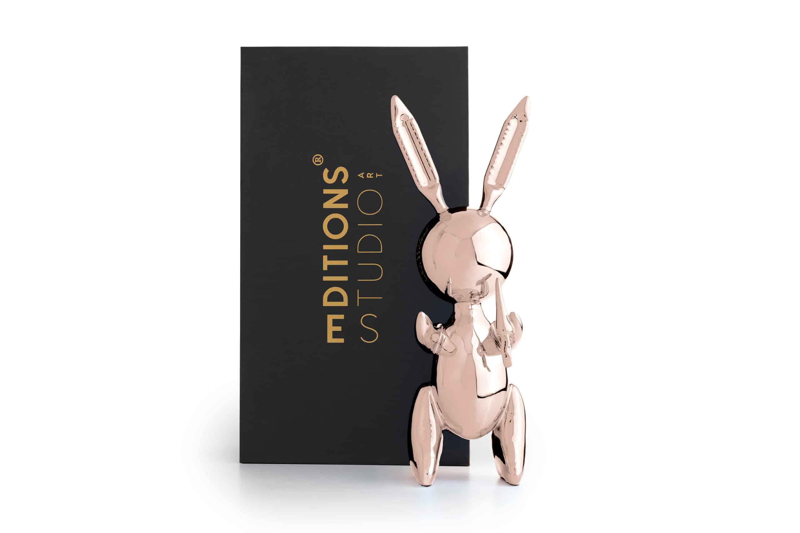 Balloon Rabbit XL Rosé Gold — Editions Studio Art